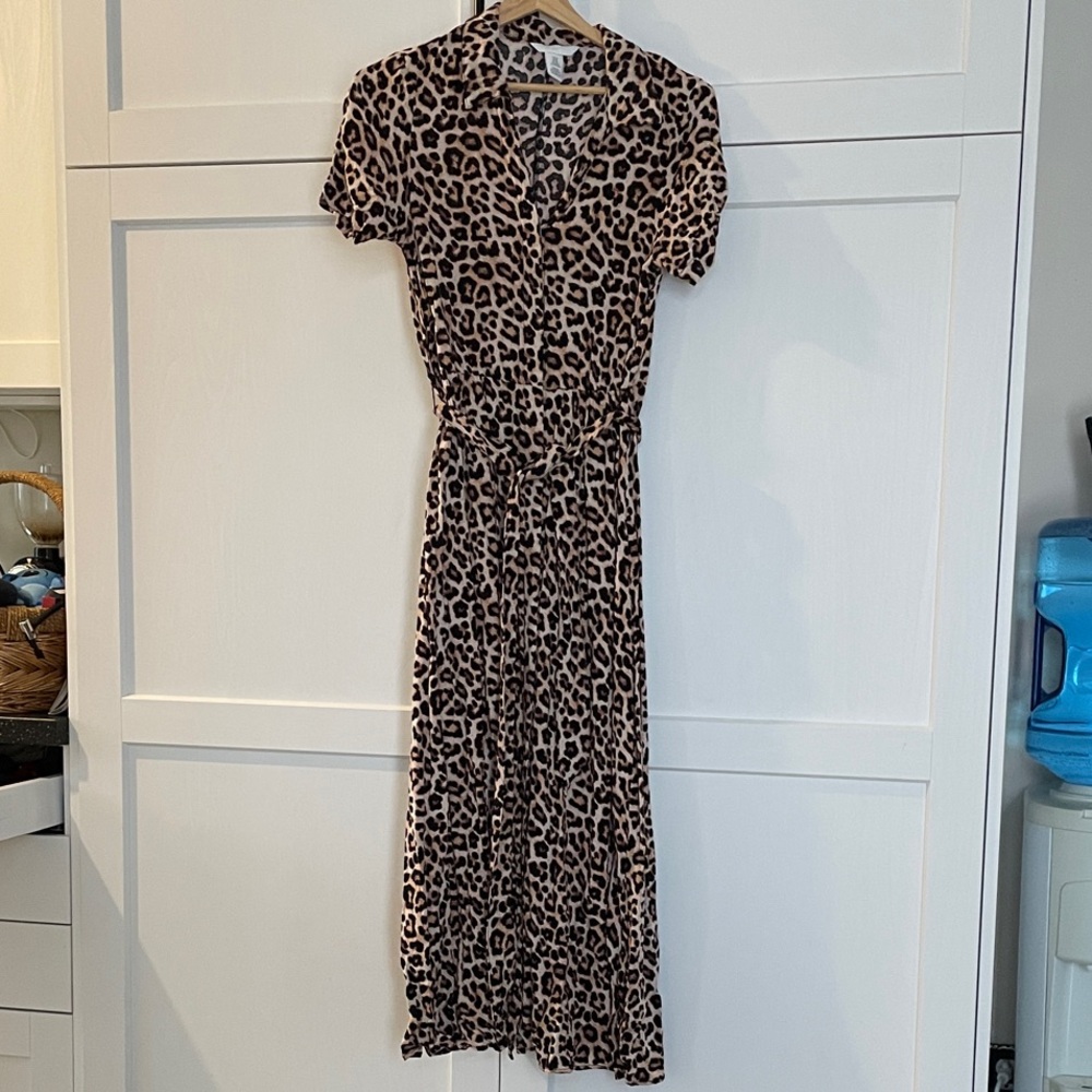 H&M Animal Print Maxi Dress - Brown